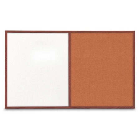 United Visual Products Enclosed Corkboard, 3 Door, 96"x48", 4" Fra UV3406-GOLD-PEARL